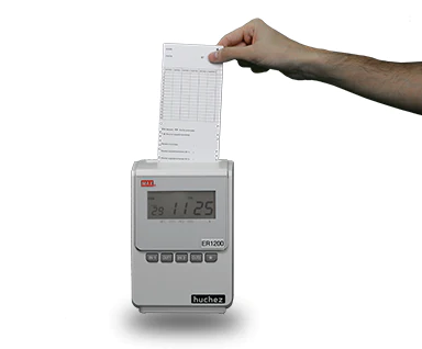 Horlogerie ISNARD Marseille : gestion de temps et systèmes de pointage POINTEUSE CARTON ER1200 SOCIETE ISNARD MARSEILLE HORLOGERIE. ISNARD